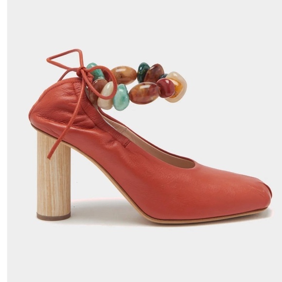 Ulla Johnson The Elena Beaded Ballet High Heel - Picture 1 of 7